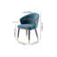 Dining Chair Set of 1, Upholstered Kitchen Chair, Comfortable Seat, Velvet-Draped with Stitching, Mid-Century Modern, Easy Assembly, Living Room Lounge-1606364546