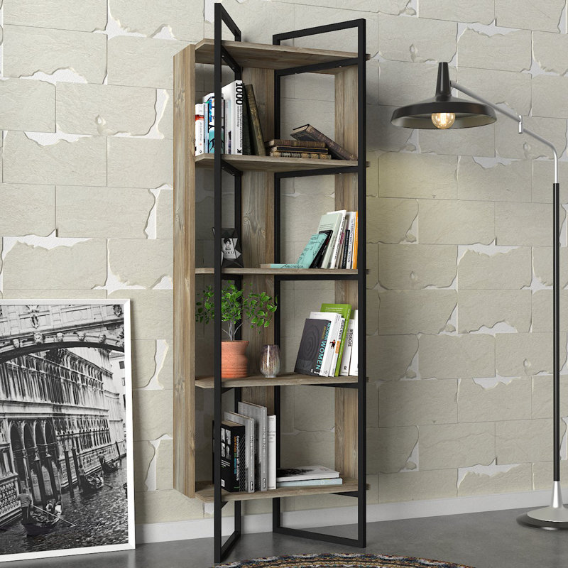 Bibliothèque de coin standard H 70,87 "x l 25,2" Isham