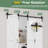 84'' Height K Shape Solid Core Bi-Fold Barn Door With Installation Hardware Kit-123570149-123570159