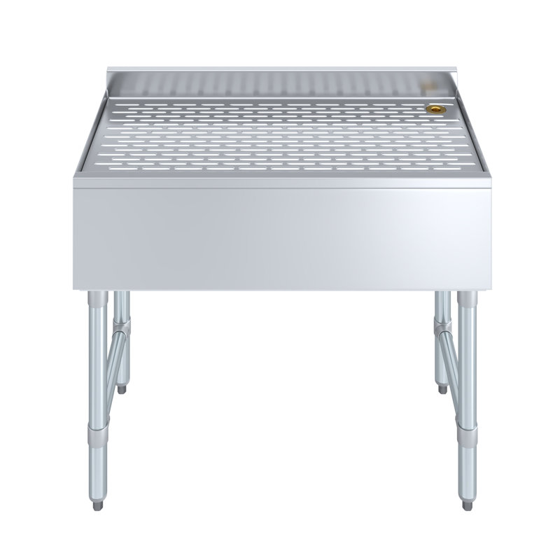 Égouttoir sous le comptoir en acier inoxydable 18 1/2 po x 36 po x H 30 po avec dosseret 3 po