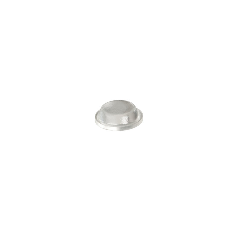 Feuille simple BS-01R transparent / diamètre 0,500 po x hauteur 0,140 po / feuille 200 tampons