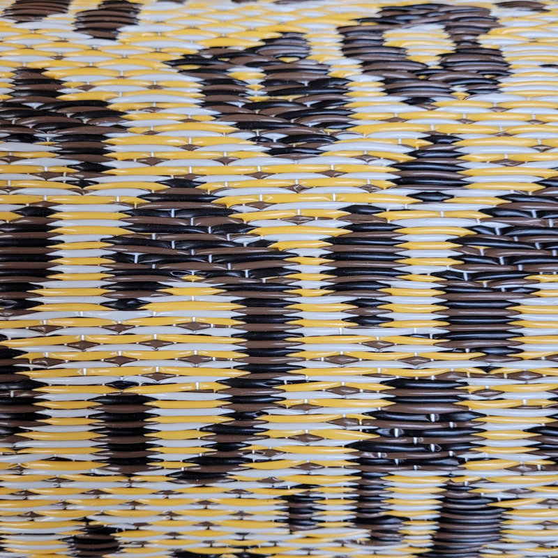 Tapis intérieur / extérieur en polypropylène à imprimé animal, Rectangle 4 pi x 6 pi