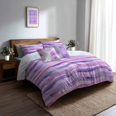 Ensemble de housse de couette pour filles 5 pièces - Ensemble de housse de couette et coussin décoratif Calm
