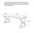 Solid Wood Writing Desk with Drawers-110161283