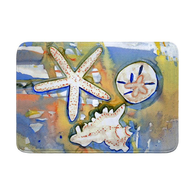 Tapis de bain Beach Treasures, Simple - L 24 po x l 36 po