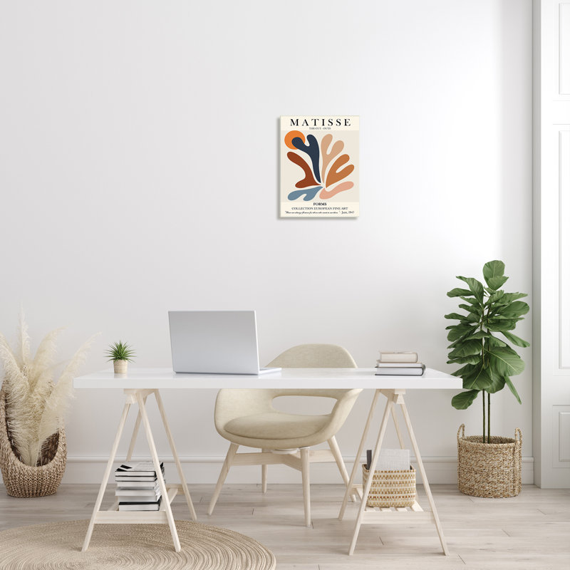 "Matisse", formes découpées abstraites, art mural surdimensionné par Ros Ruseva, H 19 po x l 13 po, Bois