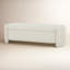 Banc de rangement rembourré 62 po Mizel-980013847