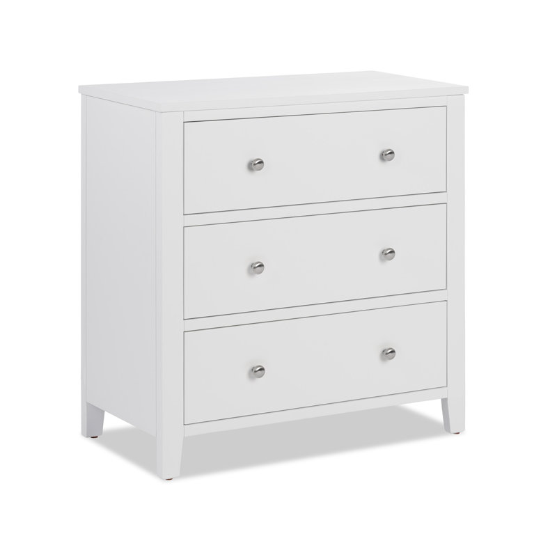 Seren 80 cm W Chest of 3 Drawers, White