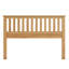 Tête de lit grand style Mission pour panneau, lattes verticales ouvertes, bois massif et bois d'ingénierie, séché au four pour éviter le gauchissement, s'adapte à la plupart des cadres de lit en métal, ton brun, conception décontractée, assemblage avec quincaillerie