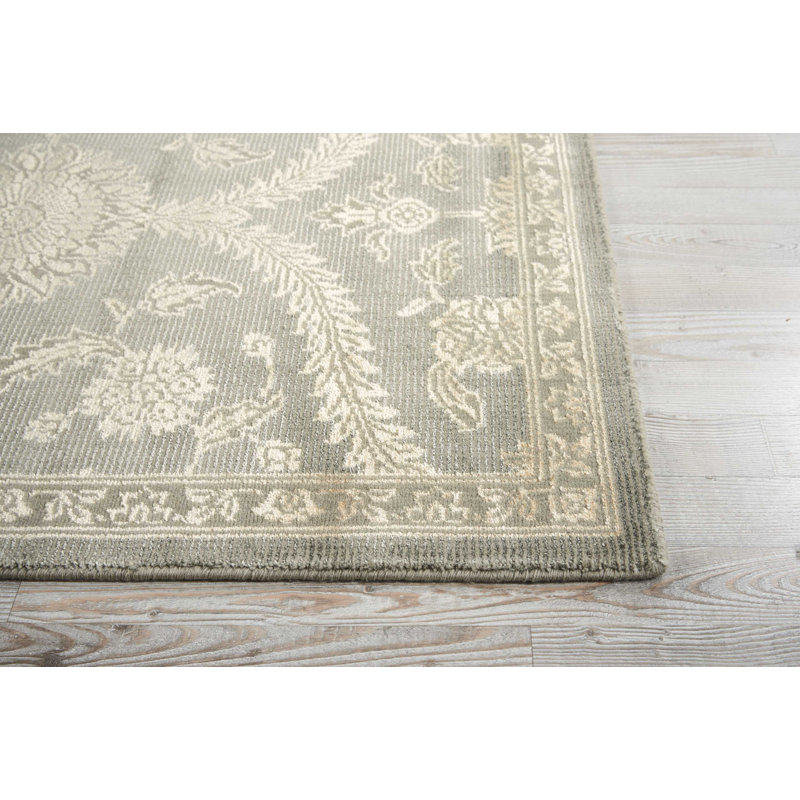 Carlie Viscose Oriental Indoor Rug, Rectangle 9'3" x 12'9"