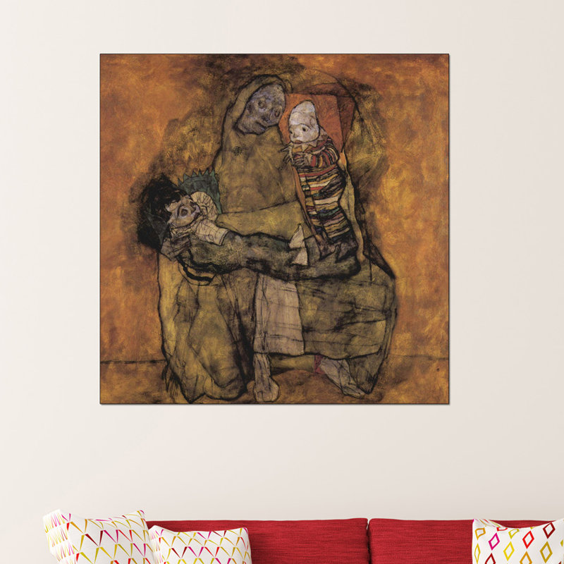 Egon Schiele - Wrapped Canvas Painting, 100cm H x 100cm W x 1.8cm D