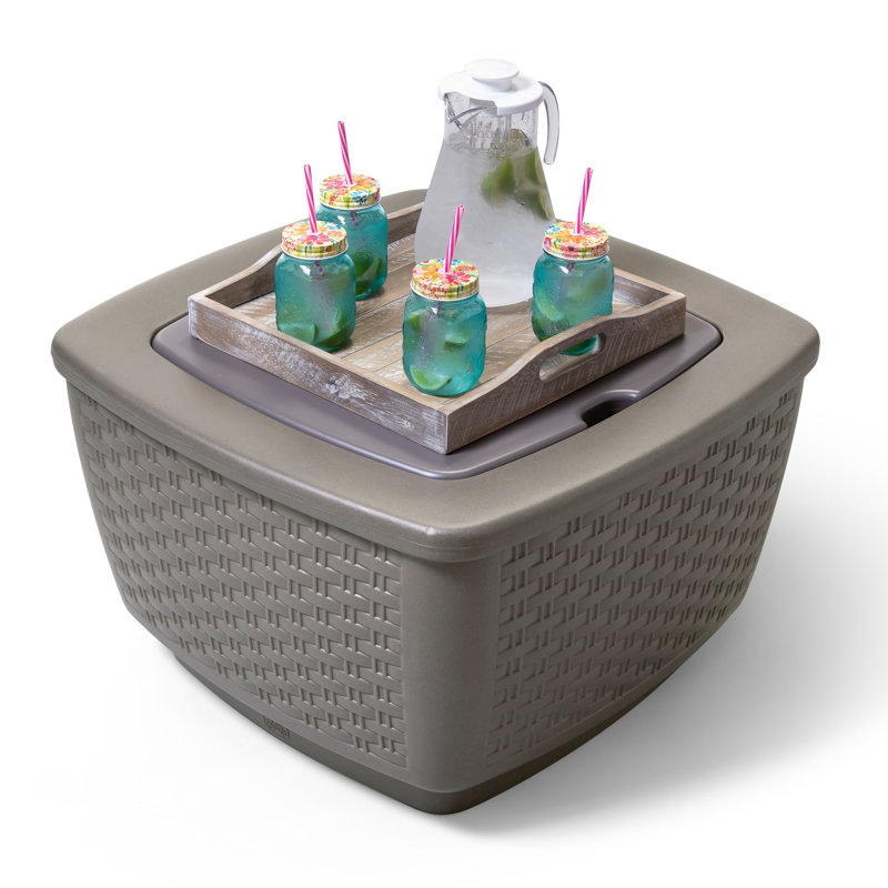 Table de patio et bac à glace Step2 Just Chillin - Table de bar en plastique