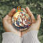 Wooden Ornaments Set 5.5'' Handmade Wood Shatterproof Hanging Figurine Ornament