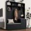 Ayham Hall Tree 59'' Wide with Bench and Shoe Storage-306806935