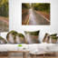 Coussin Wet Rainy Road in Forest-458348356-458348352
