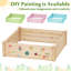 Lit de jardin surélevé en bois 4 pi x 4 pi Hallmundur