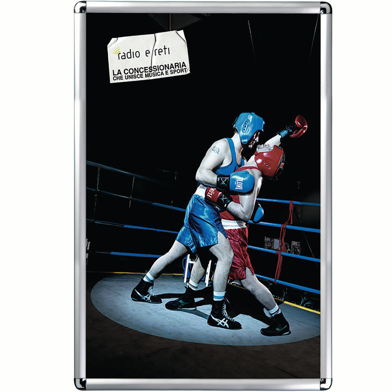 Cadre photo rond, Argent, 30" x 40"