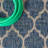 Hague Moroccan Trellis Textured Weave Navy/Gray Indoor/Outdoor Rug-1156063234
