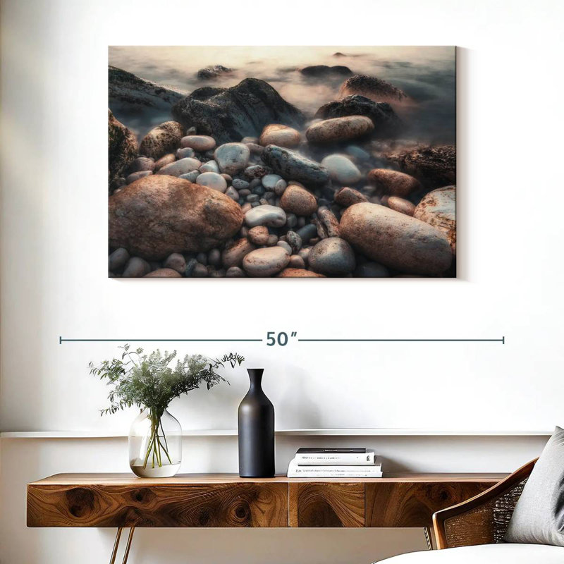 Alvord Beach Pebbles, 26" H x 39" W