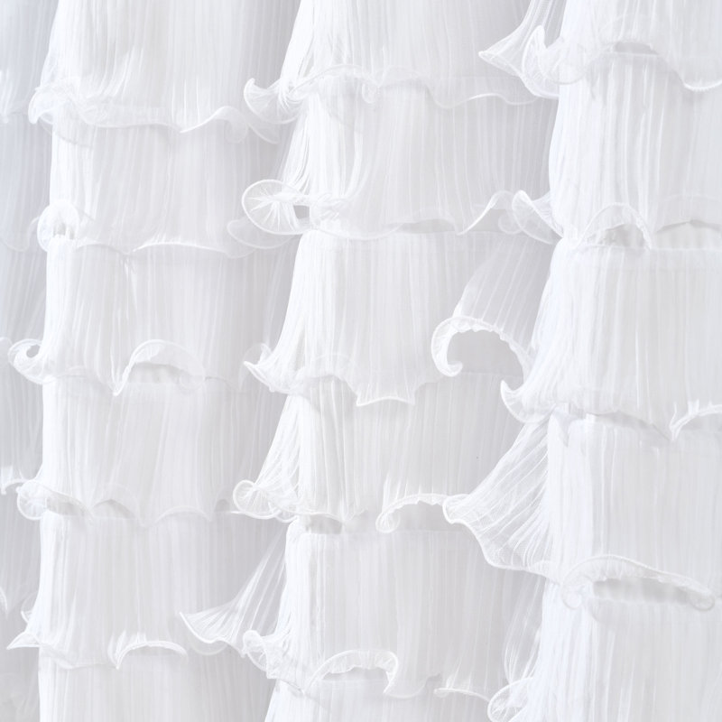 Avery Shower Curtain, White