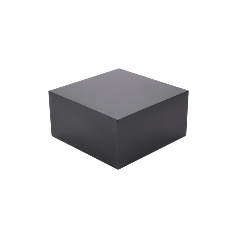 Montant carré 12 po x 6 po, Noir