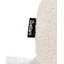 43cm H Boucle Upholstered Metal Upholstered Back Armchair in White, Brown