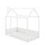 Lit simple en bois avec clôture-249143926