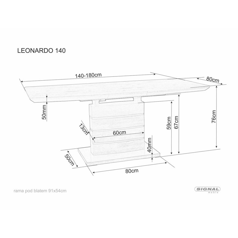 Enright Extendable Glass Top Dining Table