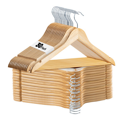 Wooden Non-Slip Standard Hanger for Dress/Shirt/Sweater 