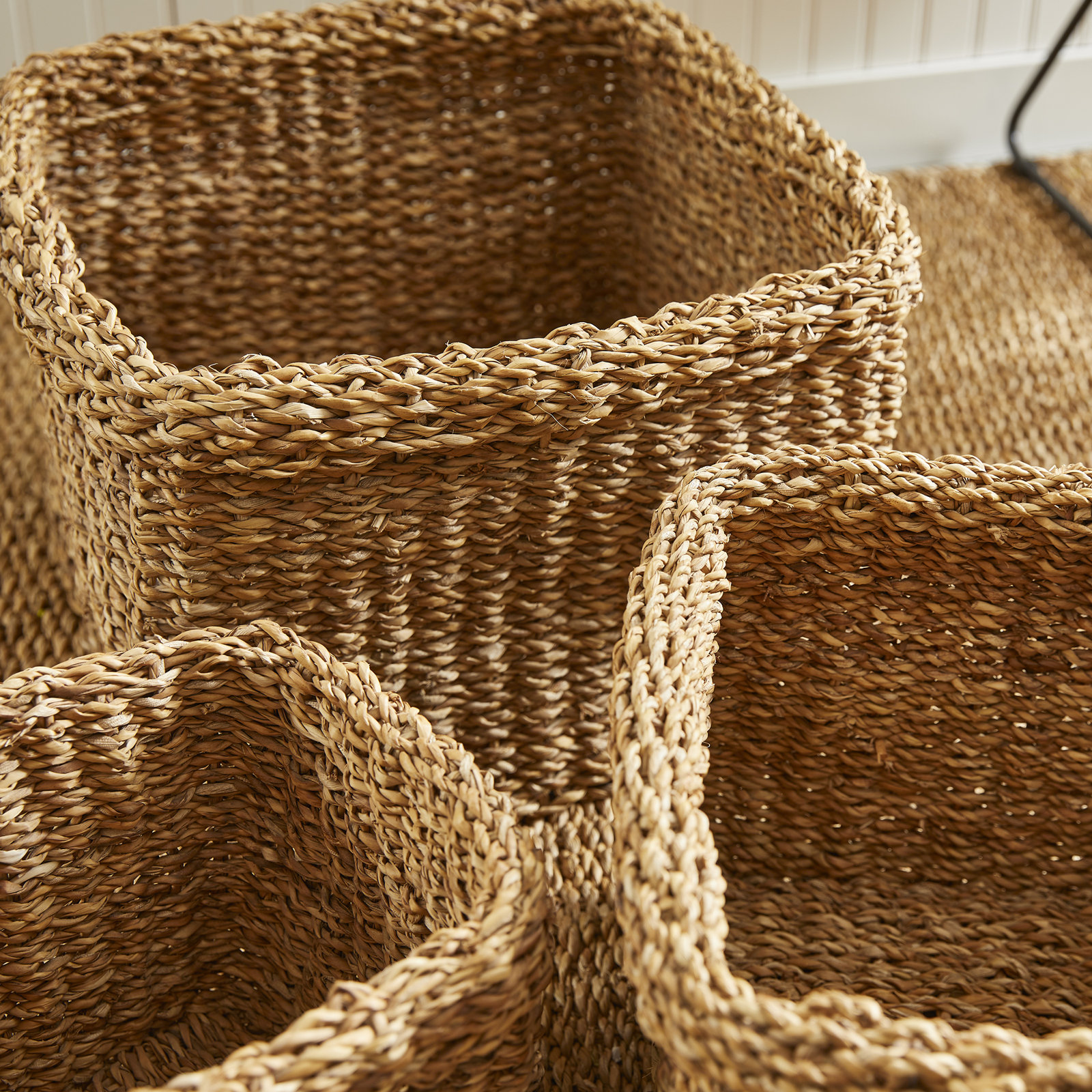Charton Handmade Seagrass Decorative Basket - Set of 3