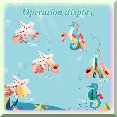 54-Piece Ocean Themed Hanging Decorations Set