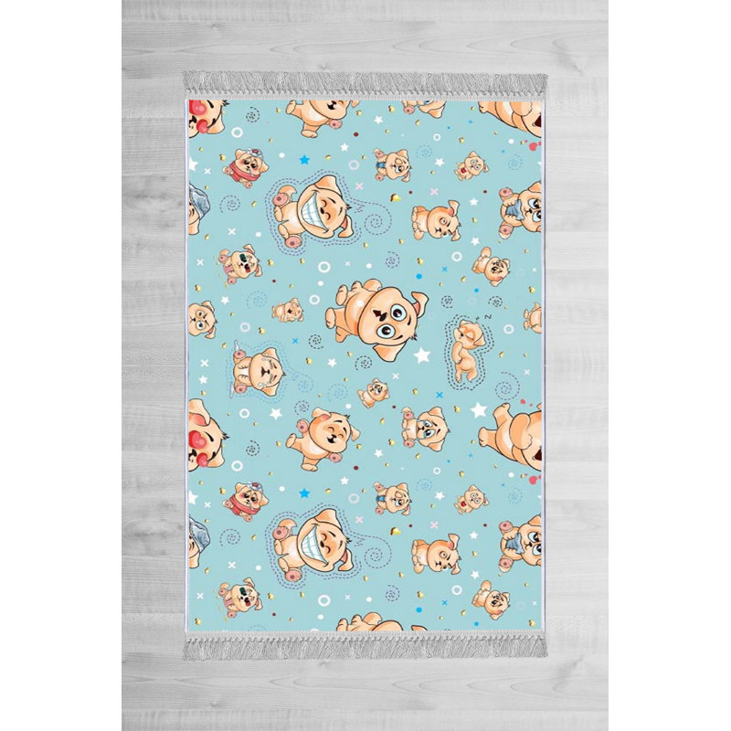 Luxurious Velvet Area Rug (4.6 x 7.2 ft), 100% Antibacterial Fabric, Non-Slip Cotton Backing, Pile Height: 0.4 in | Machine Washable, 3D Digital Print Design | Perfect for Living Room & Bedroom Decor, Soft & Durable