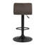Dravis Swivel Upholstered Adjustable Height Counter Stool with Metal Frame