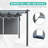 Aoodor Aluminum Pergola with Canopy-86865222-97922607