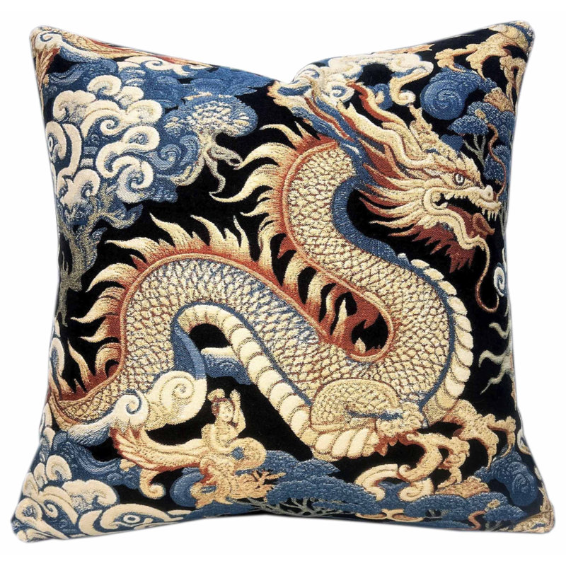 Housse et insert de coussin tissé Draco Designer