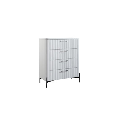 Commode 4 tiroirs - Blanc