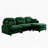 Modular Sectional L Shaped Couch With Ottoman, Premium Chenille Fabric, Tufted Cushion Backrest, Ergonomic Design For Easy Installation In Various Spaces-621883771