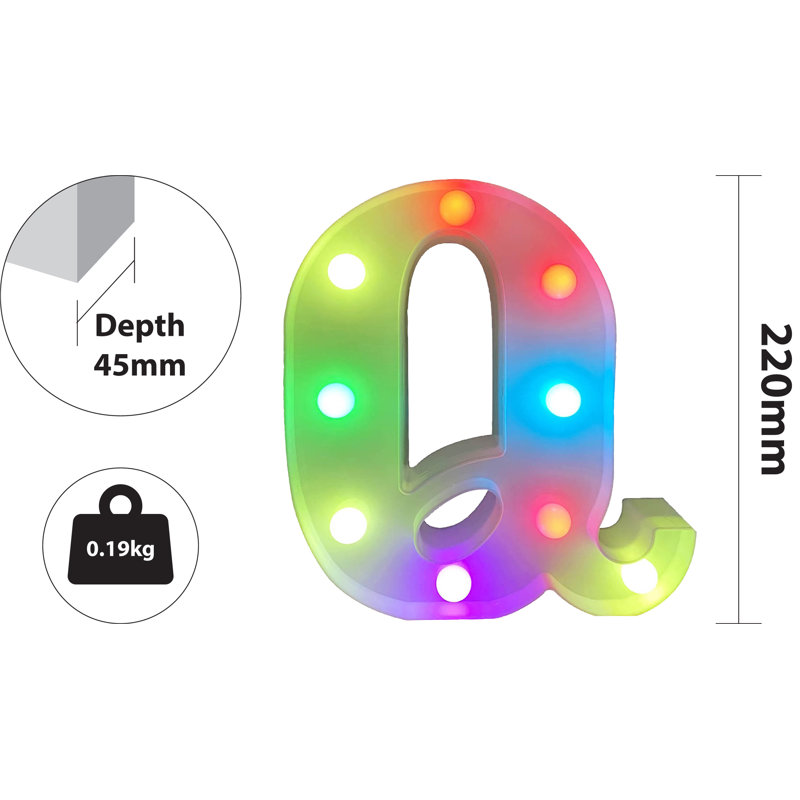 Charrissa 22 cm H LED Sign