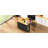 48Inch Large Kitchen Island With 2 Bar Stools, Power Outlet, Door Internal Storage Rack, Kitchen Storage Cart On 5 Wheels With Drop Leaf, 5 Open Side Racks, 2 Drawers,For Kitchen,Dining Room,Black-1299650283