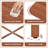 Foldable Dining Table for 2-4 People Extendable Table with Rubber Wood Legs Brown-118773699