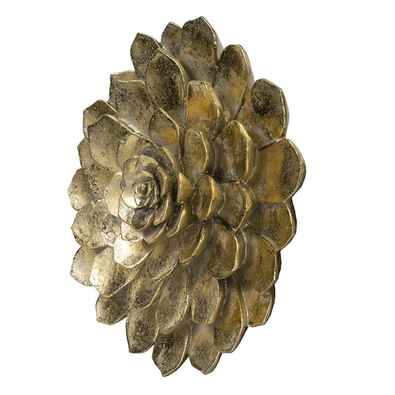 Décoration murale succulent, H 10,29 po x l 9,91 po x P 2,33 po