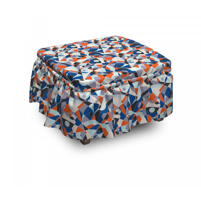 Box Cushion Ottoman Slipcover