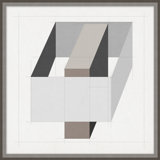 Analytical Placement 8' Framed Graphic Art Print on Glass