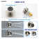 3-Function 12 Inch Temperature Digital Display Shower System With 2-Setting Slider Bar Handheld And 4Pcs Body Jets