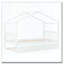 Lit en bois avec lit gigogne simple-370702199