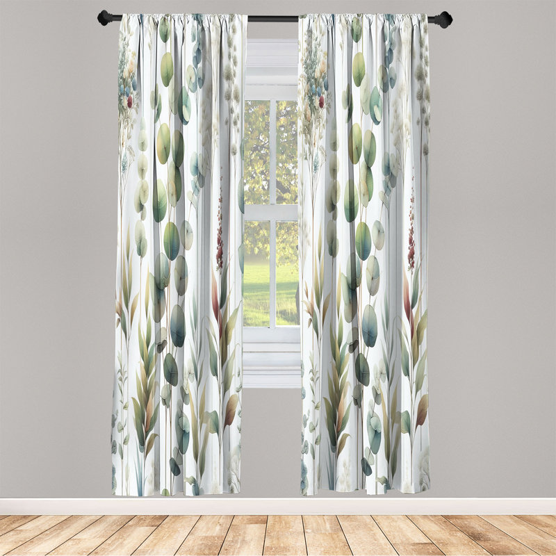 Semi Sheer Curtain, 56" W x 95" L