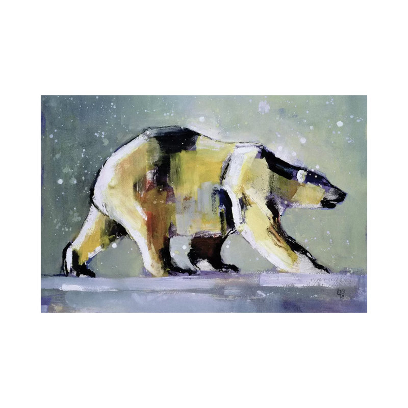 Ice Bear by Mark Adlington - Wrapped Canvas Print, 101.6 cm H x 66.04 cm W x 3.175 cm D