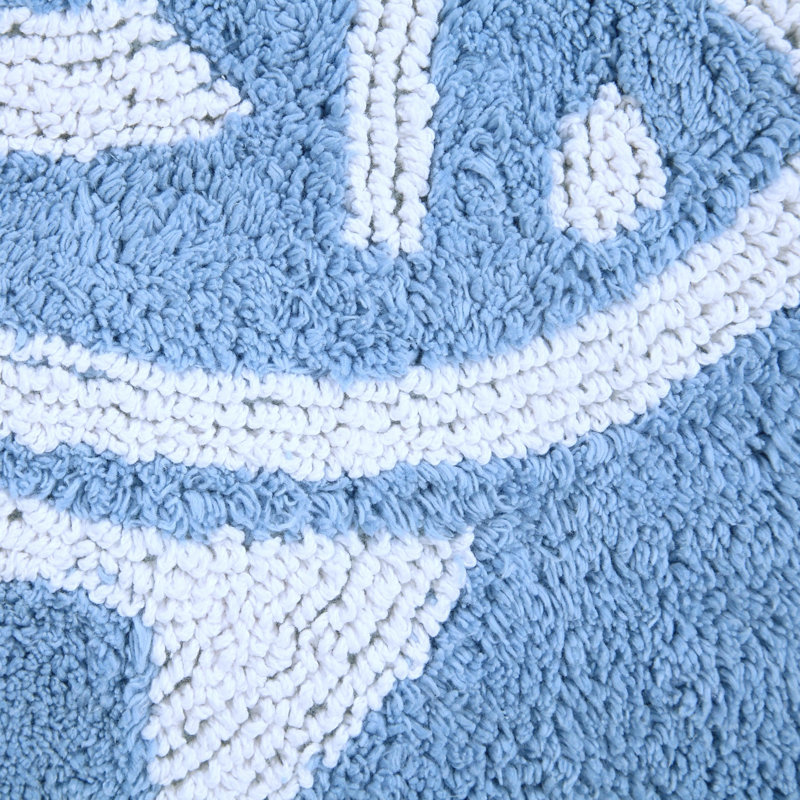 Skipjack Bath Rug, Little Boy Blue, 17"W x 24"L