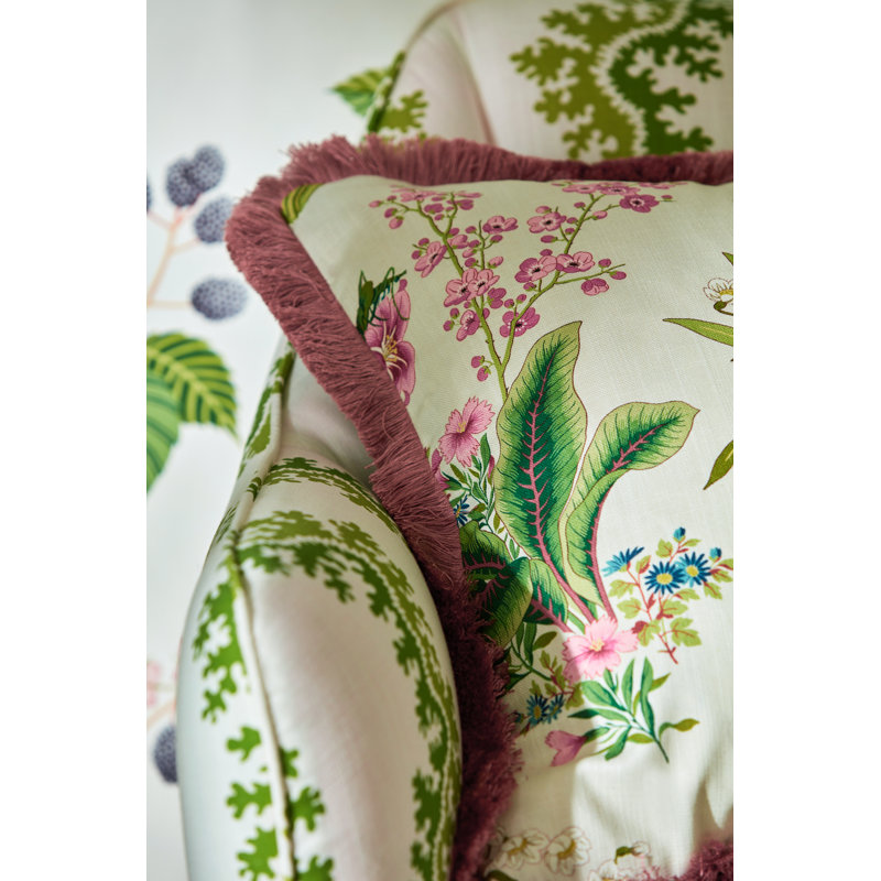 Enys Garden Fabric, Rose/ Leaf