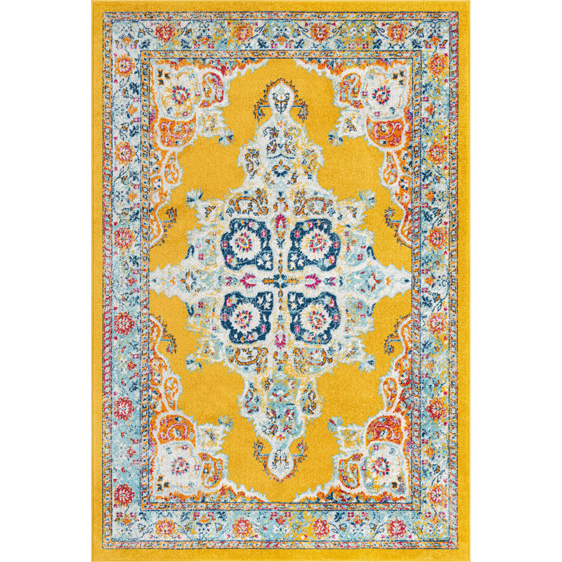 Mirveta Oriental Indoor Rug, Rectangle 6' x 9'